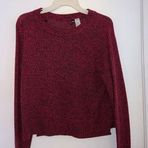Red and Black Knit Sweater